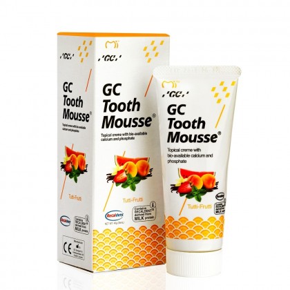 GC Tooth Mousse ochronna pasta bez fluoru 35 ml (płynne szkliwo) - smak Tutti-Frutti