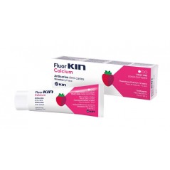 KIN Fluor Calcium - truskawkowa pasta dla dzieci zapobiegająca powstawaniu próchnicy - 75ml