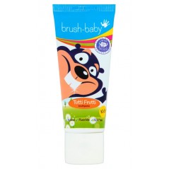 BRUSH-BABY - pasta do zębów dla dzieci w wieku od 3-6 lat - smak wieloowocowy (50 ml)