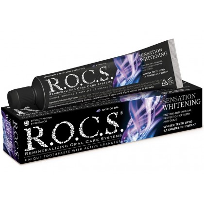 ROCS Whitening Sensation - Wybielająca pasta do zębów, 60 ml