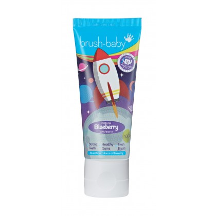 BRUSH-BABY Rocket - pasta do zębów dla dzieci od 3 lat - smak jagodowy (50 ml)