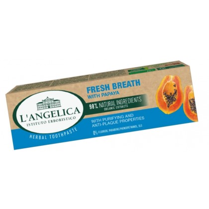 L'Angelica Świeży Oddech z papają - odświeżająca pasta do zębów, 75 ml