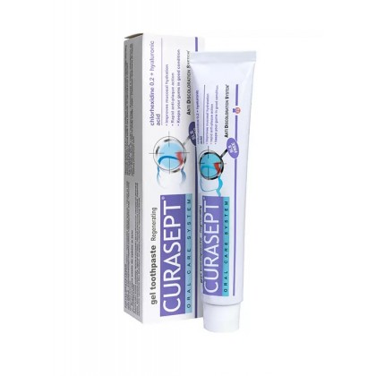 CURASEPT ADS 720 REGENERATIVE - regenerująca pasta do zębów z chlorheksydyną 0.20% i kwasem hialuronowym - 75 ml
