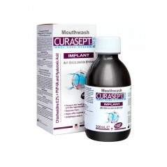 CURASEPT ADS IMPLANT - Płyn do płukania jamy ustnej z chlorheksydyną i kwasem hialuronowym - 200 ml