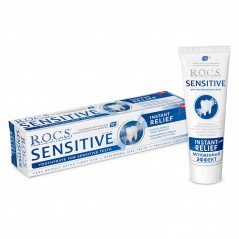 ROCS Sensitive Instant Relief - Natychmiastowa ulga, pasta do wrażliwych zębów 75 ml