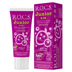 ROCS Junior 6 - 12 lat Berry mix - Pasta do zębów dla dzieci, smak jagodowy, 60 ml