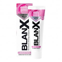 BLANX Glossy White - Wybielająca pasta do zębów z systemem podwójnych enzymów, 75 ml