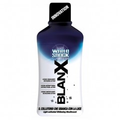 BLANX White Shock Płukanka 500 ml - Wybielający płyn do higieny jamy ustnej aktywowany światłem
